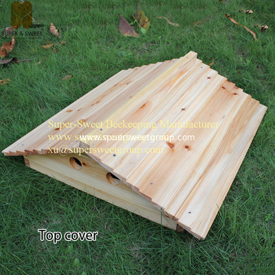 Manufactruer supply china fire&Pine Langstroth hive with 7pcs self-flowing honey hive frames