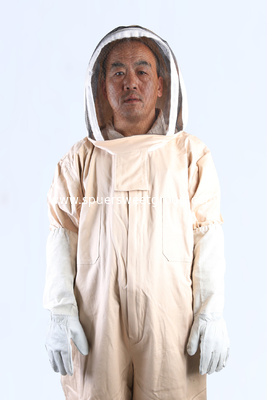 Full Body Professional Beekeeping Cloth Hooded Bee Suit