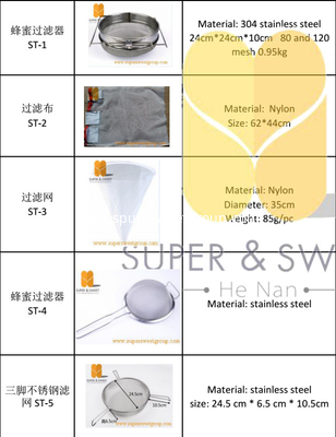 Beekeeping equipment Honey strainer, stainless steel Honey filter,honey pore strainer