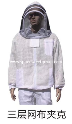 Beekeeping Suit Professional Bee Suit Protective Clothing 3 Layer Mesh Beekeeper Suit